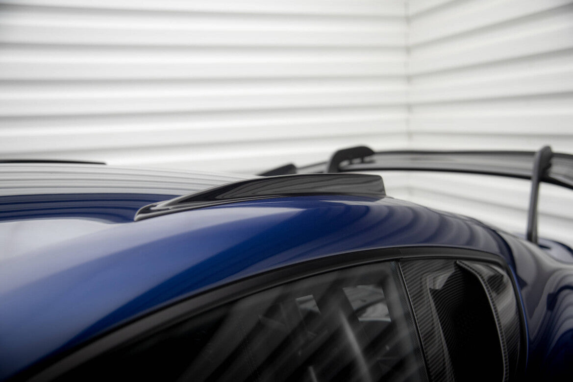 Kurze Dachschienen passend für Porsche 718 Cayman GT4 RS 982c schwarz Hochglanz