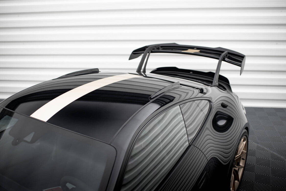 Kurze Dachschienen passend für Porsche 911 992 GT3 schwarz Hochglanz