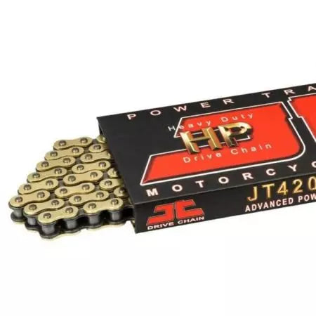 JT 420 HP 98 G&B offene Antriebskette mit Verschluss gold