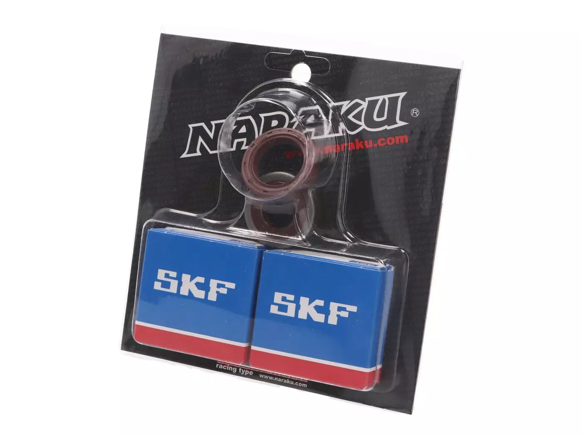 Kurbelwellenlager + Dichtungen SKF C3 Metallkorb Minarelli AM - NK102.90
