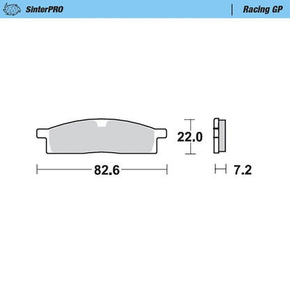 Moto-Master Bremsbelag SinterPRO Racing GP ohne ABE (Art. m091212)