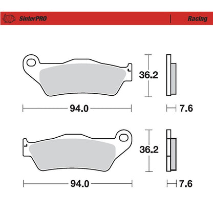 Moto-Master Bremsbelag SinterPRO Racing (Art. m093011)