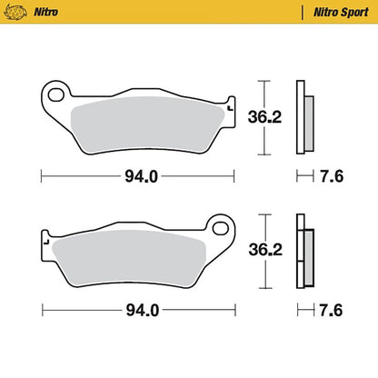 Moto-Master Bremsbelag Nitro Sport ohne ABE (Art. m093022)