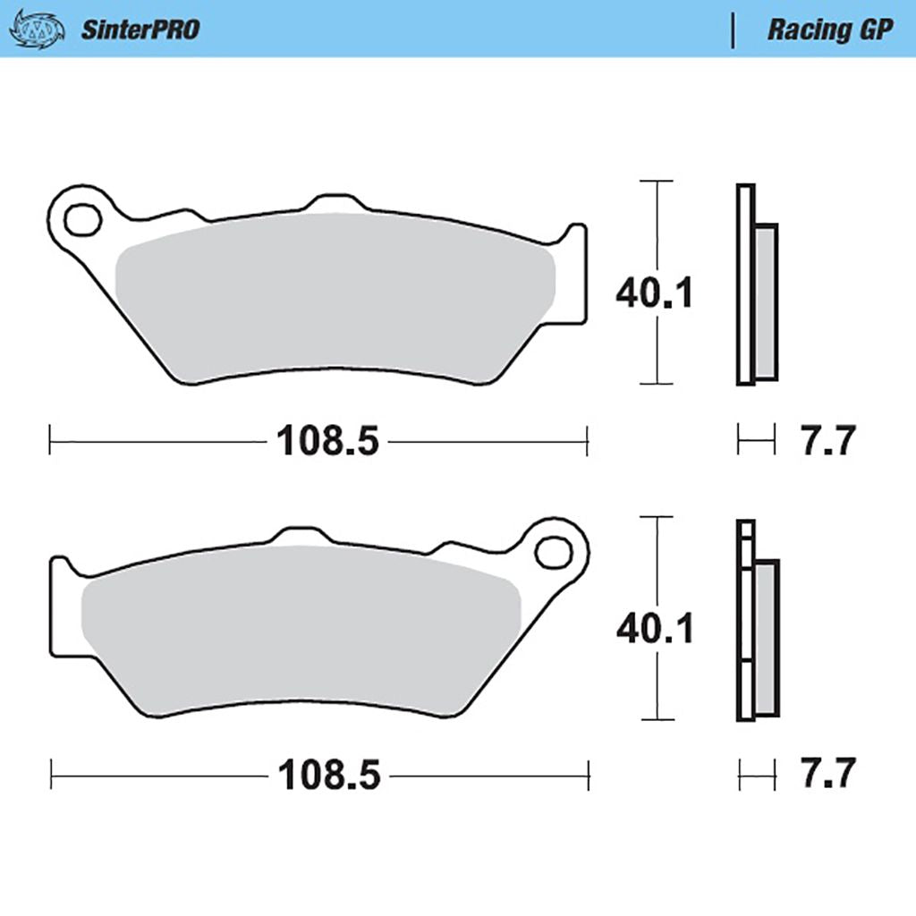 Moto-Master Bremsbelag SinterPRO Racing GP ohne ABE (Art. m093112)