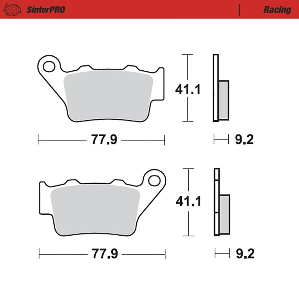 Moto-Master Bremsbelag SinterPRO Racing (Art. m093211)