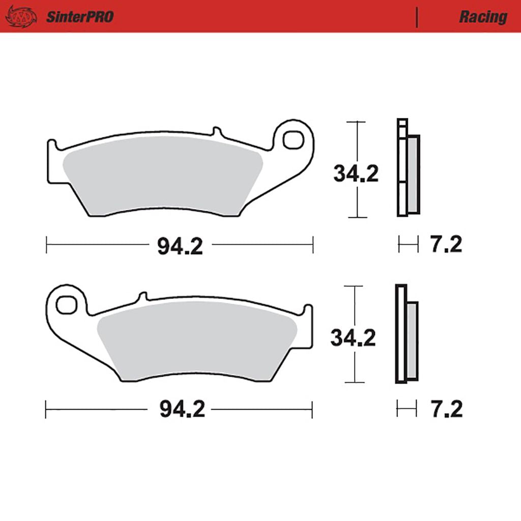 Moto-Master Bremsbelag SinterPRO Racing (Art. m093411)