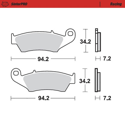 Moto-Master Bremsbelag SinterPRO Racing (Art. m093411)