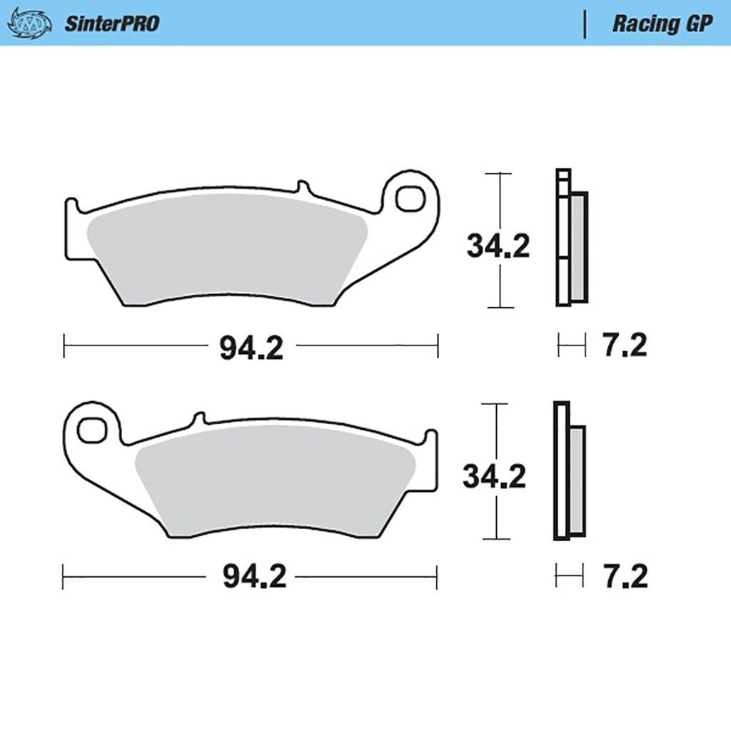 Moto-Master Bremsbelag SinterPRO Racing GP ohne ABE (Art. m093412)