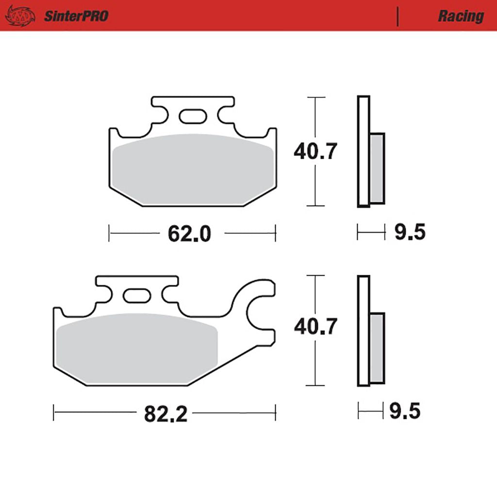 Moto-Master Bremsbelag SinterPRO Racing (Art. m094211)