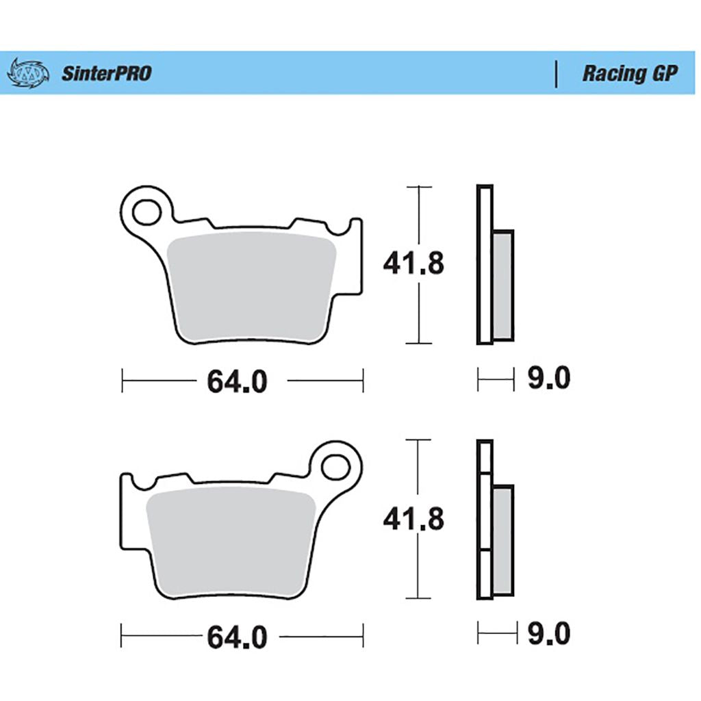 Moto-Master Bremsbelag SinterPRO Racing GP ohne ABE (Art. m094411)
