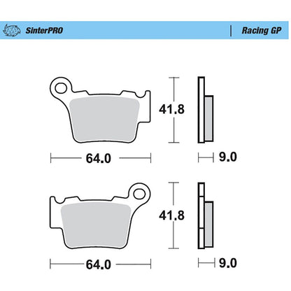 Moto-Master Bremsbelag SinterPRO Racing GP ohne ABE (Art. m094411)