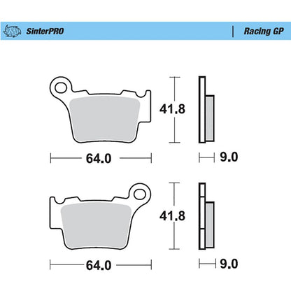 Moto-Master Bremsbelag SinterPRO Racing GP ohne ABE (Art. m094412)