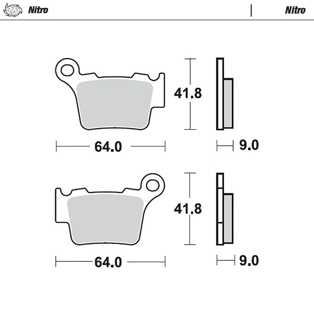 Moto-Master Bremsbelag Nitro ohne ABE (Art. m094421)