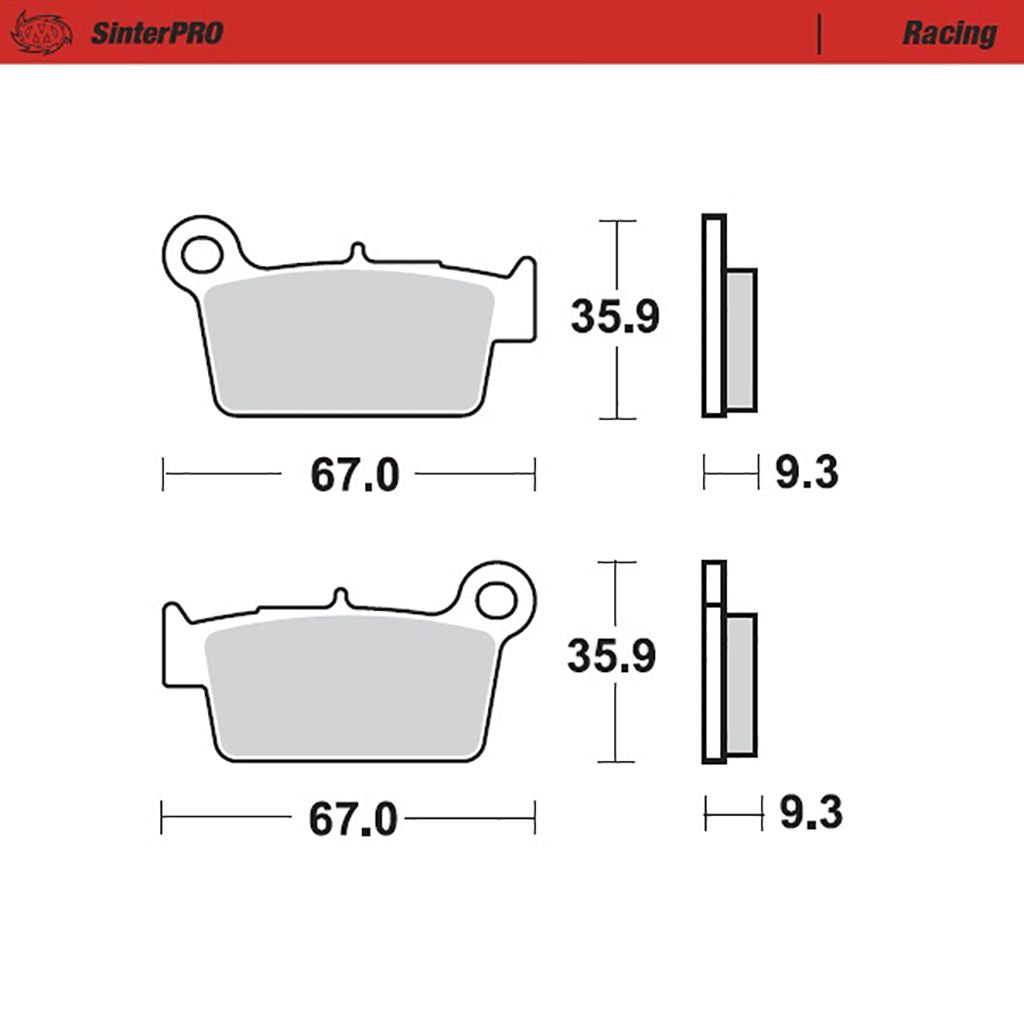 Moto-Master Bremsbelag SinterPRO Racing (Art. m094511)