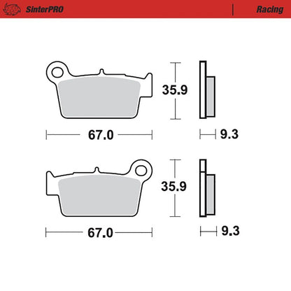 Moto-Master Bremsbelag SinterPRO Racing (Art. m094511)