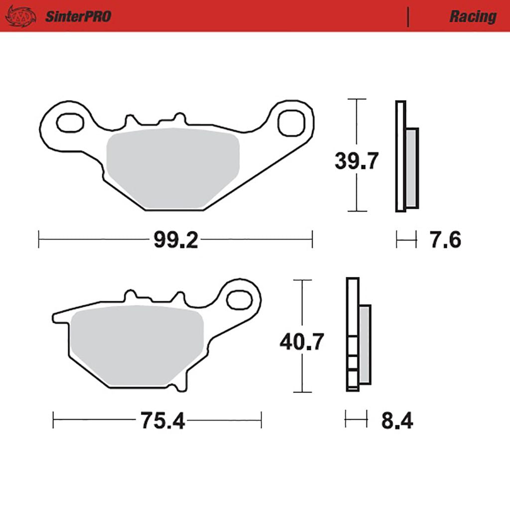 Moto-Master Bremsbelag SinterPRO Racing (Art. m094811)