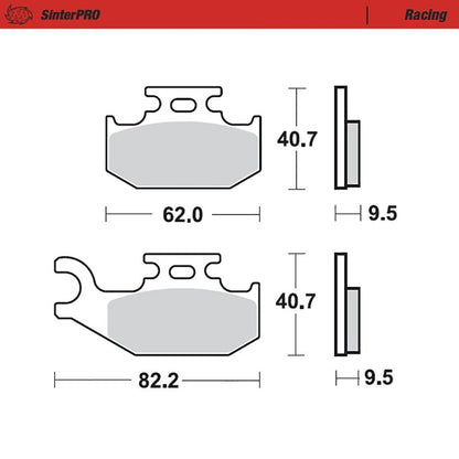 Moto-Master Bremsbelag SinterPRO Racing (Art. m095011)