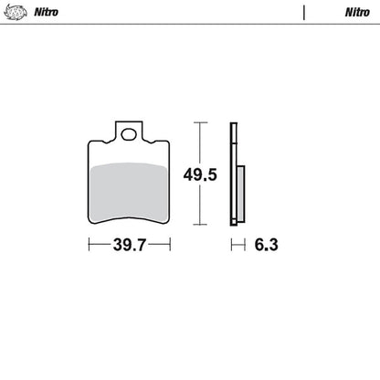 Moto-Master Bremsbelag Nitro ohne ABE MCB674