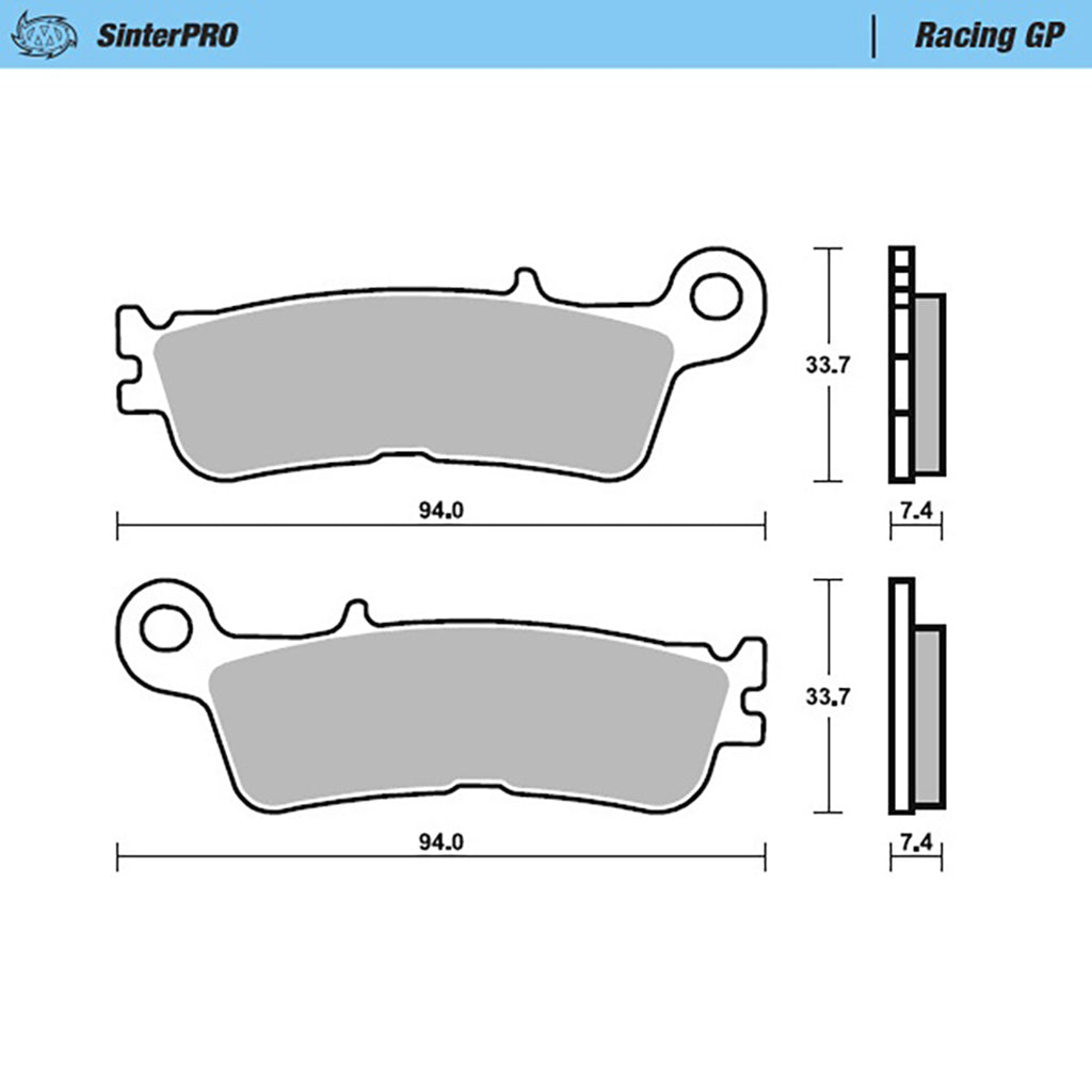 Moto-Master Bremsbelag SinterPRO Racing GP ohne ABE (Art. m099812)