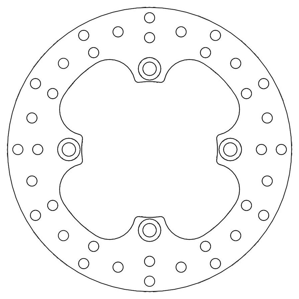 Moto-Master Bremsscheibe hinten starr mit ABE