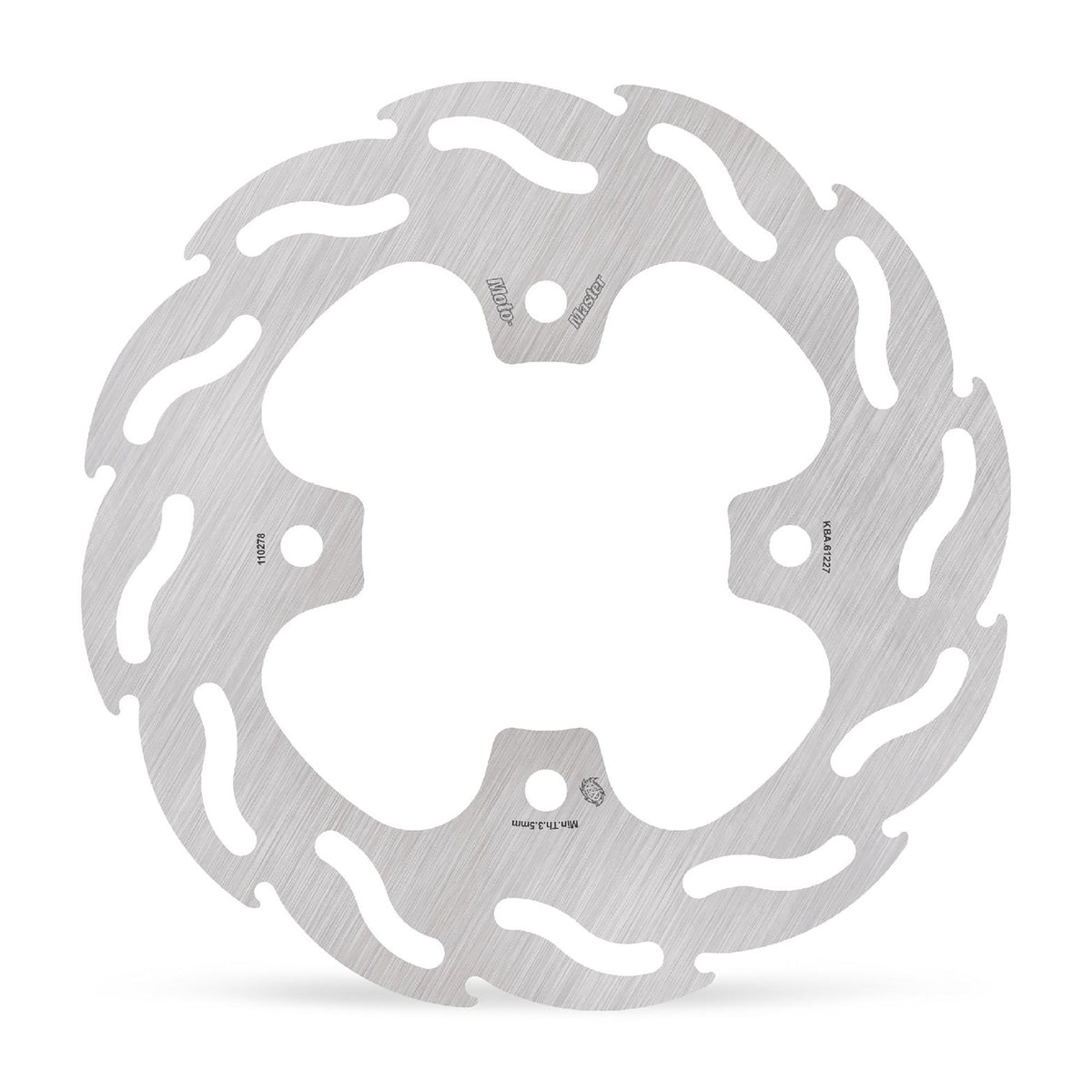 Moto-Master Bremsscheibe Flame hinten starr mit ABE Ø 196 mm | LK 101,4 mm
