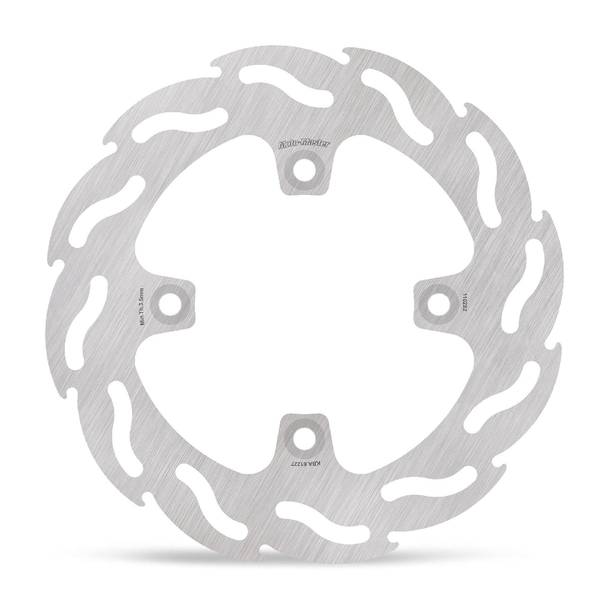Moto-Master Bremsscheibe Flame hinten starr mit ABE Ø 196 mm | LK 100 mm