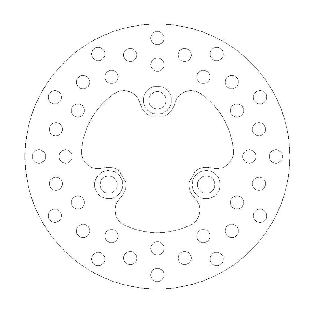 Moto-Master Bremsscheibe ATV vorn starr mit ABE Ø 160 mm | LK 68 mm
