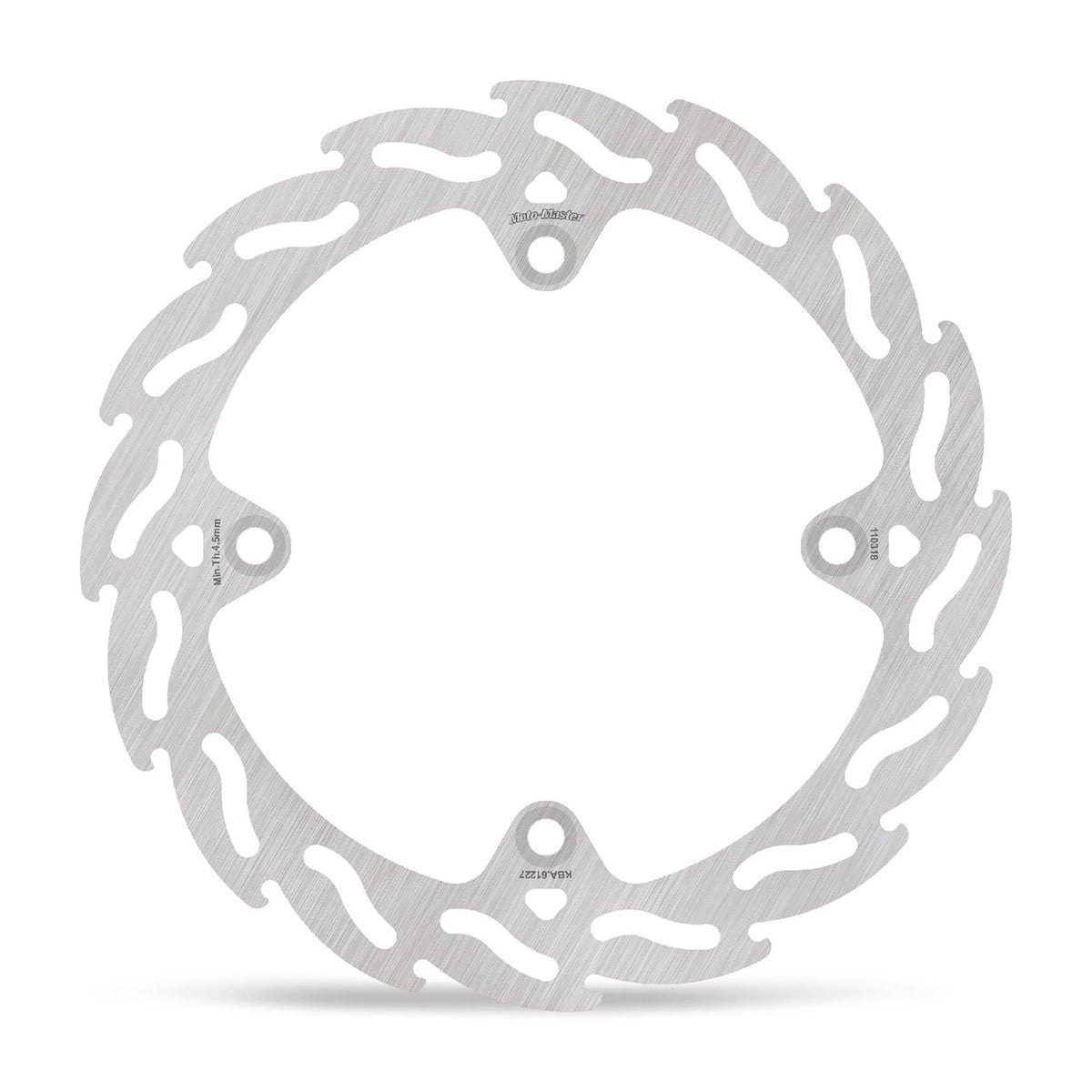 Moto-Master Bremsscheibe Flame hinten starr mit ABE Ø 260 mm | LK 162 mm