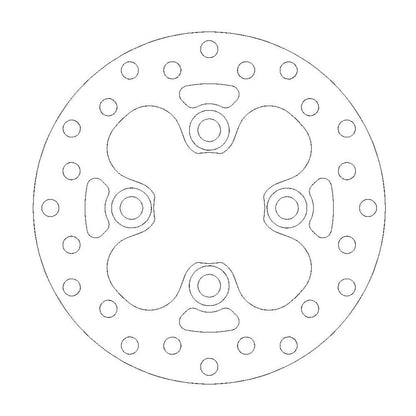 Moto-Master Bremsscheibe ATV vorn starr mit ABE Ø 163 mm | LK 72 mm