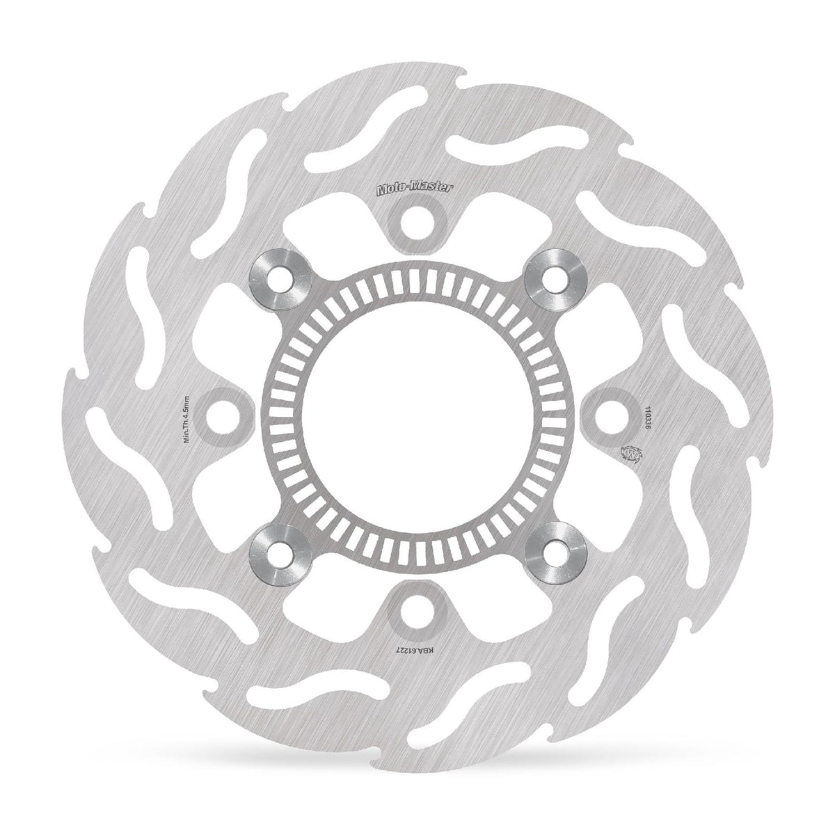 Moto-Master Bremsscheibe Flame hinten starr inklusive ABS Ring mit ABE Ø 220 mm | LK 120 mm | 4 Loch