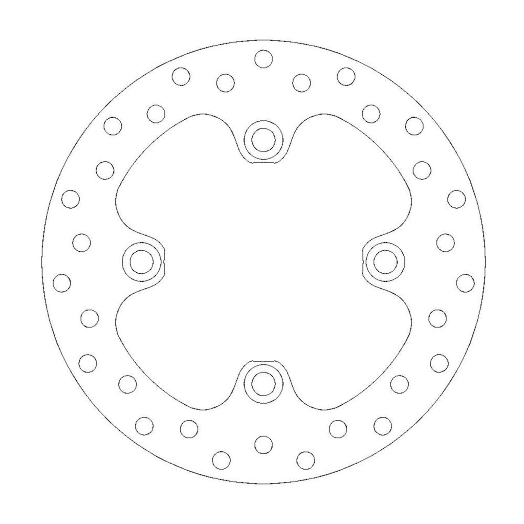 Moto-Master Bremsscheibe ATV vorn starr mit ABE Ø 200 mm | LK 110 mm