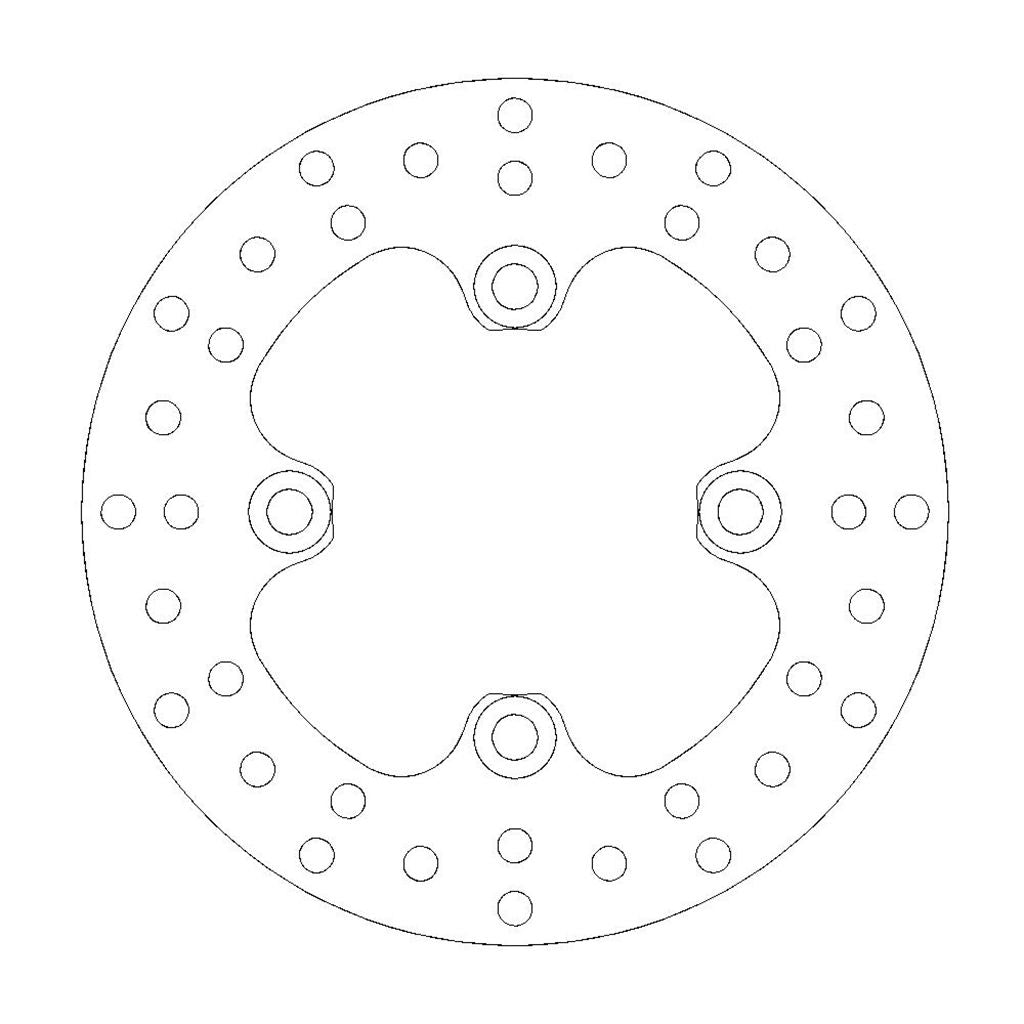 Moto-Master Bremsscheibe ATV vorn starr mit ABE Ø 200 mm | LK 104 mm