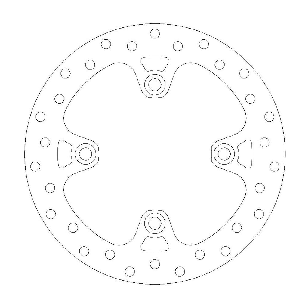 Moto-Master Bremsscheibe ATV vorn starr mit ABE Ø 220 mm | LK 117 mm