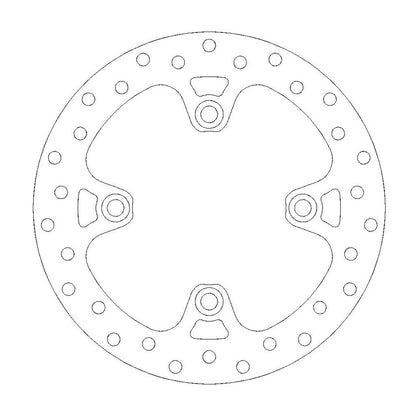 Moto-Master Bremsscheibe ATV vorn starr mit ABE Ø 220 mm | LK 117 mm