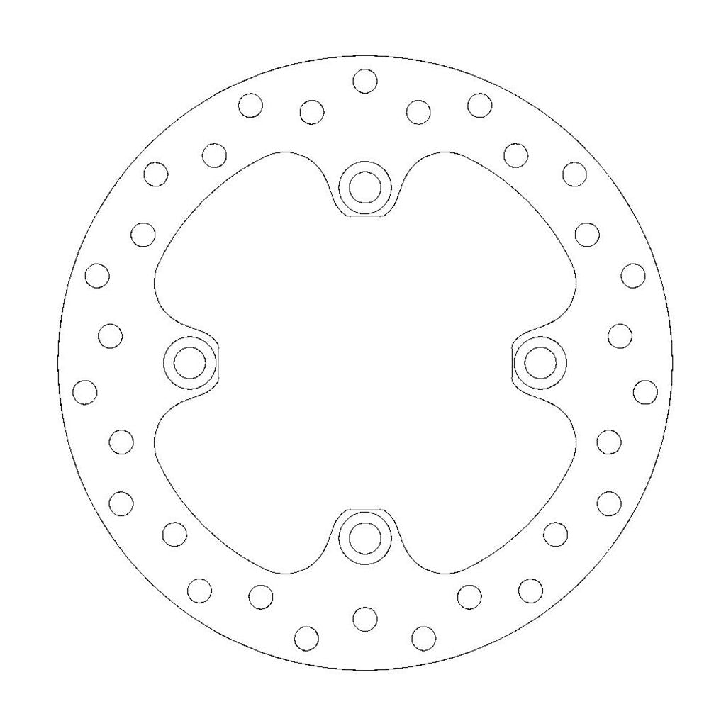 Moto-Master Bremsscheibe ATV hinten starr mit ABE