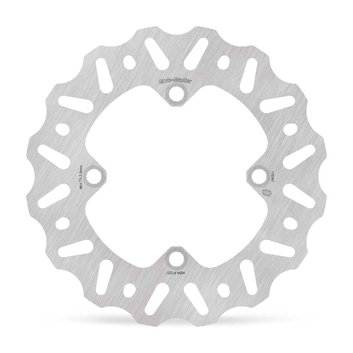 Moto-Master Bremsscheibe Nitro hinten starr mit ABE Ø 184 mm | LK 100 mm