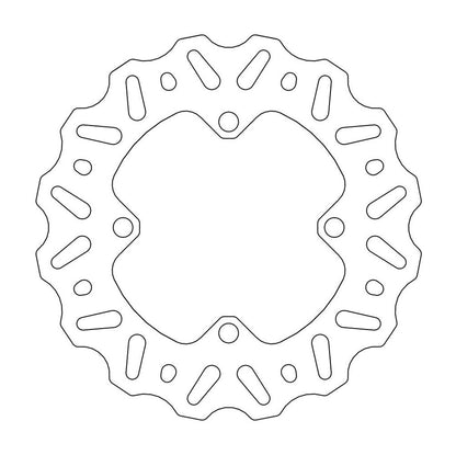 Moto-Master Bremsscheibe Nitro hinten starr mit ABE Ø 184 mm | LK 100 mm