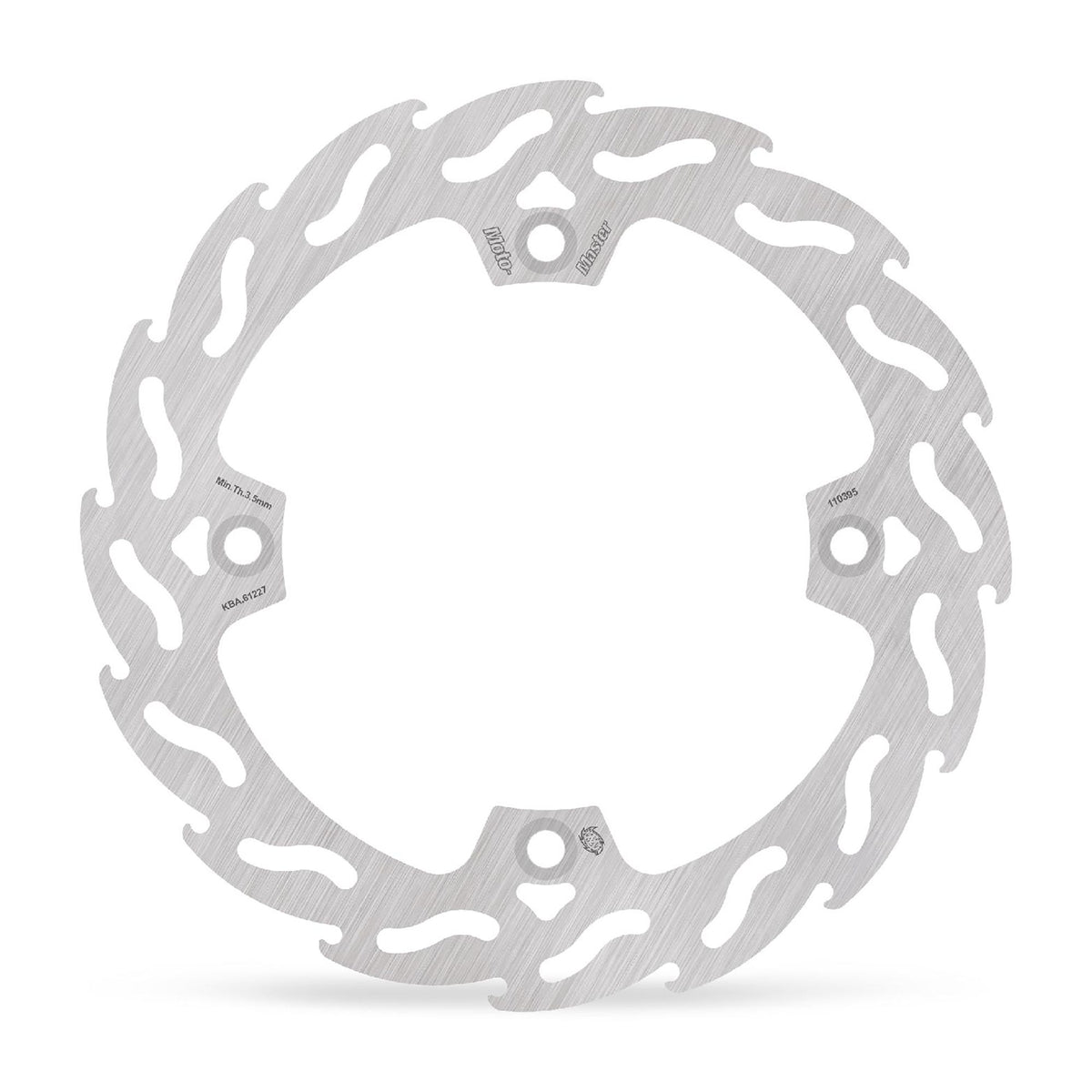 Moto-Master Bremsscheibe Flame vorn links starr mit ABE Ø 256 mm | LK 166 mm