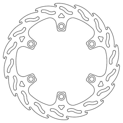 Moto-Master Bremsscheibe Flame vorn rechts starr mit ABE Ø 276 mm | LK 166 mm (Art. m110401)
