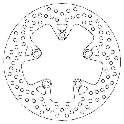 Moto-Master Bremsscheibe Halo hinten starr mit ABE Ø 240 mm | LK 110 mm