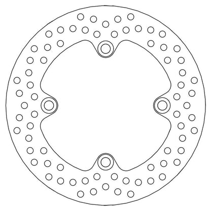 Moto-Master Bremsscheibe Halo hinten starr mit ABE Ø 220 mm | LK 125 mm (Art. m110454)