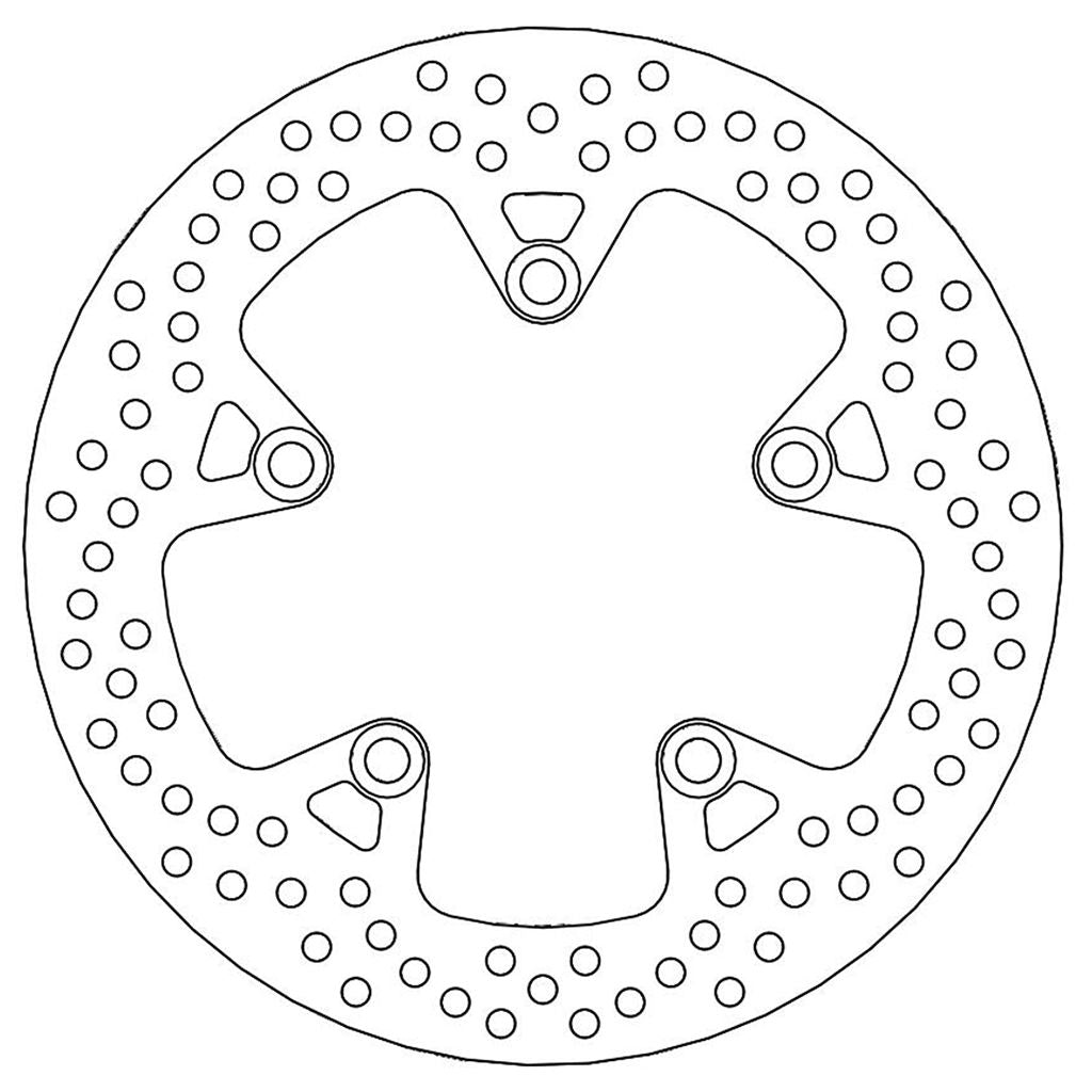 Moto-Master Bremsscheibe Halo hinten starr mit ABE Ø 245 mm | LK 125 mm (Art. m110465)