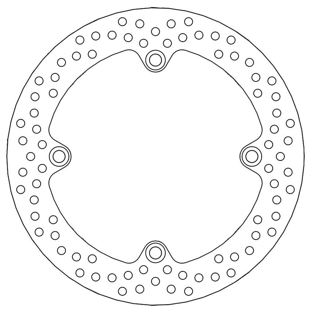 Moto-Master Bremsscheibe Halo hinten starr mit ABE Ø 256 mm | LK 166 mm