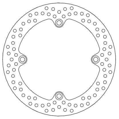 Moto-Master Bremsscheibe Halo hinten starr mit ABE Ø 256 mm | LK 166 mm