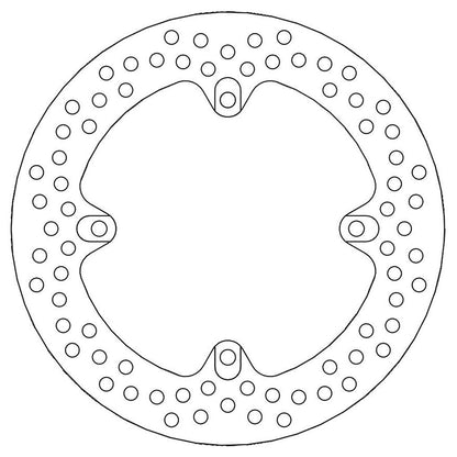 Moto-Master Bremsscheibe Halo hinten starr mit ABE Ø 210 mm | LK 124,7 mm