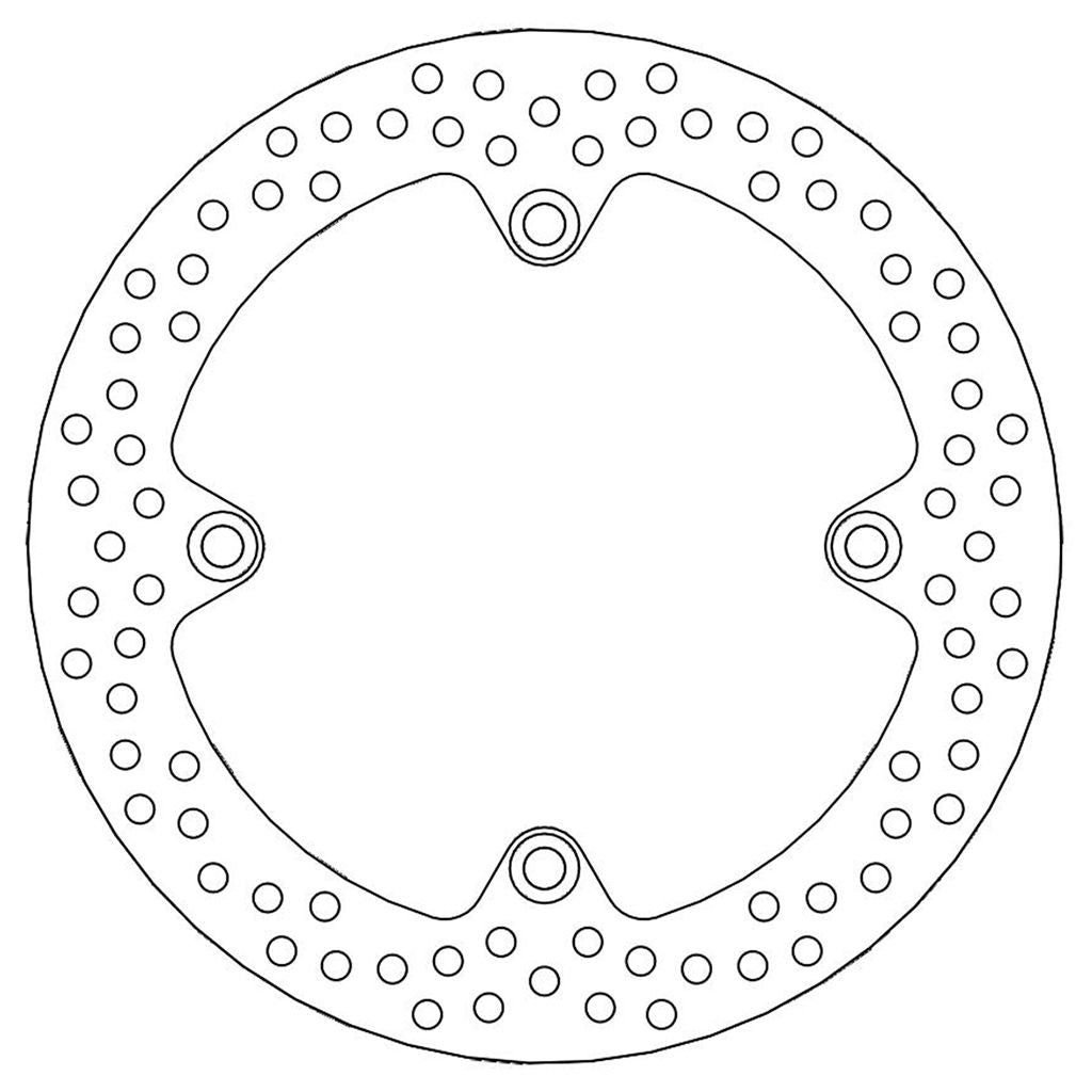 Moto-Master Bremsscheibe Halo hinten starr mit ABE Ø 260 mm | LK 162 mm
