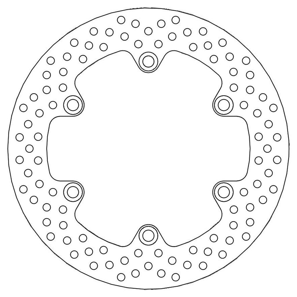 Moto-Master Bremsscheibe Halo hinten starr mit ABE Ø 260 mm | LK 161 mm