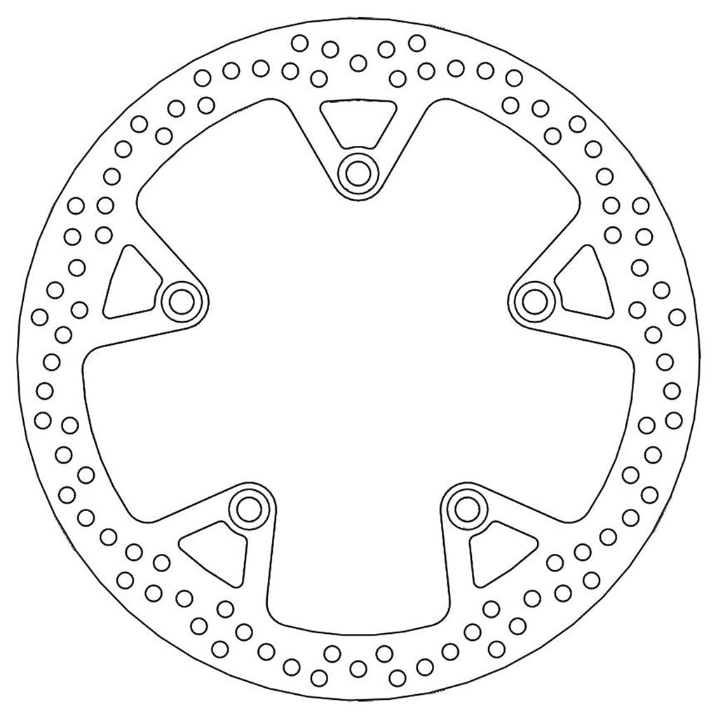 Moto-Master Bremsscheibe Halo hinten starr mit ABE Ø 294 mm | LK 160 mm
