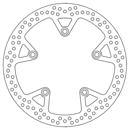 Moto-Master Bremsscheibe Halo hinten starr mit ABE Ø 294 mm | LK 160 mm