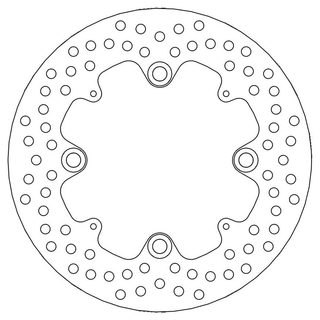 Moto-Master Bremsscheibe Halo hinten starr mit ABE Ø 220 mm | LK 125 mm (Art. m110491)